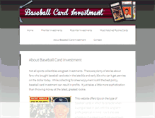 Tablet Screenshot of baseballcardinvestment.com
